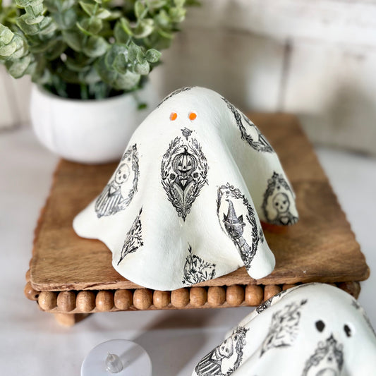 Clay Ghost Gothic Skeleton Portraits