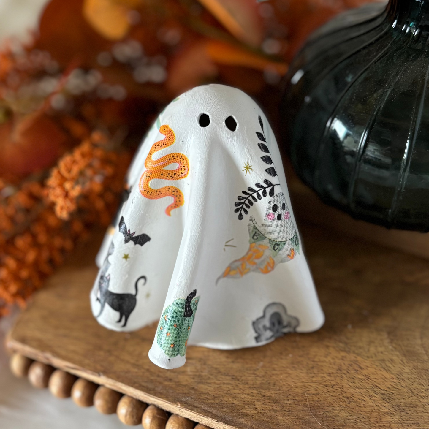 Clay Ghost Halloween Themed