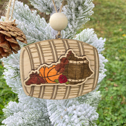 Bourbon Barrel Kentucky Christmas Ornament