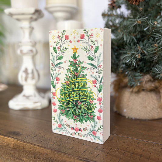 Christmas Tree Block Pastel - Large