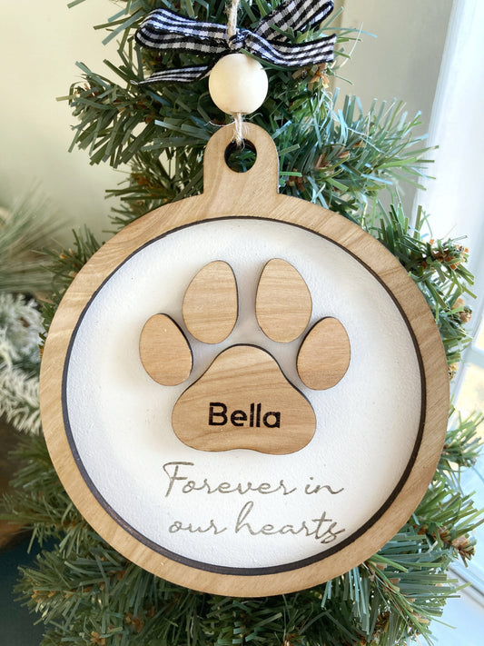 Personalized Pet Memorial Christmas Ornament