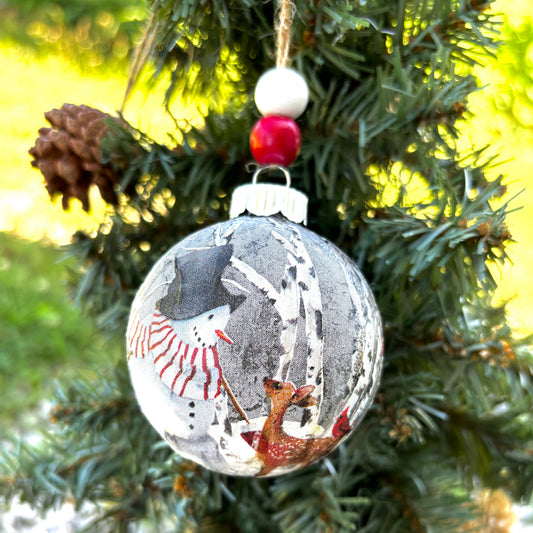 Sets of Snowman & Deer Ornaments