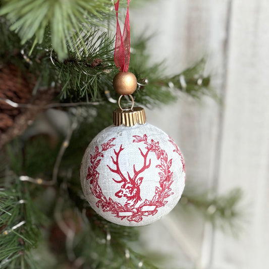 Sets of Reindeer Handmade Christmas Ornaments