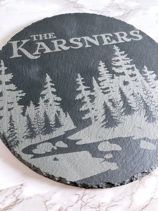 Personalized Slate Serving Board
