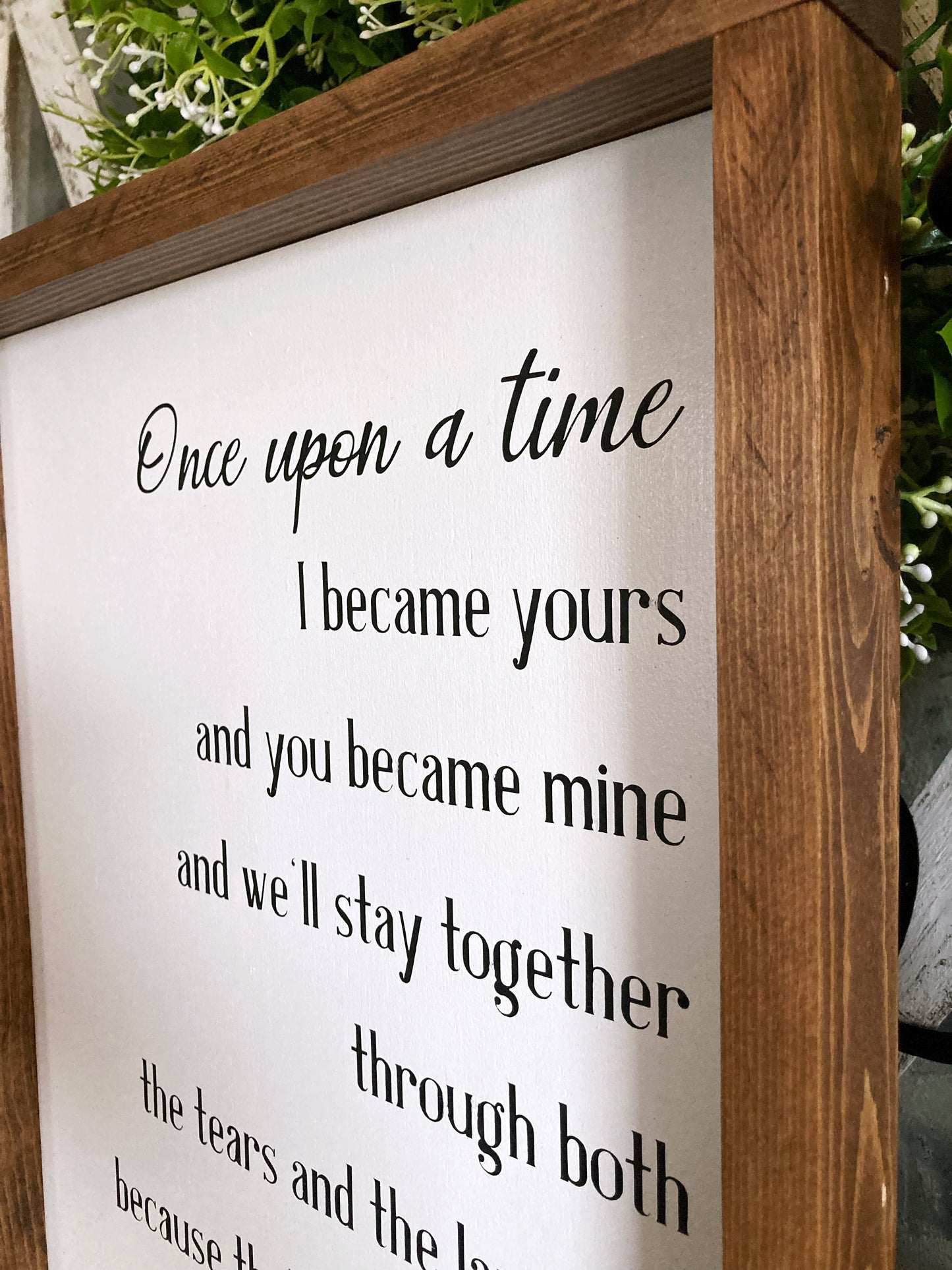 Once Upon A Time-Happily Ever After Wood Sign