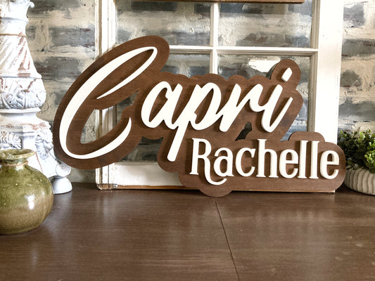 Custom Name Wood Sign