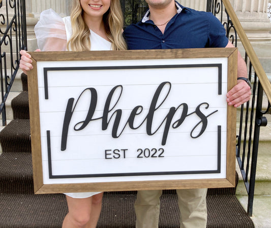 Large Custom Wood Sign