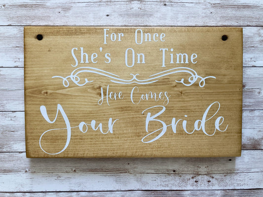 Wooden Ring Bearer Sign