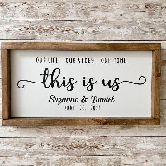 Personalized Wedding or Anniversary Wood Sign