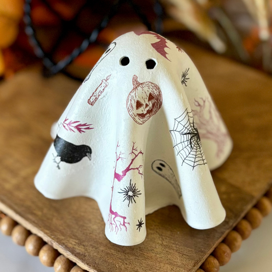 Clay Ghost Spooky Halloween Themed