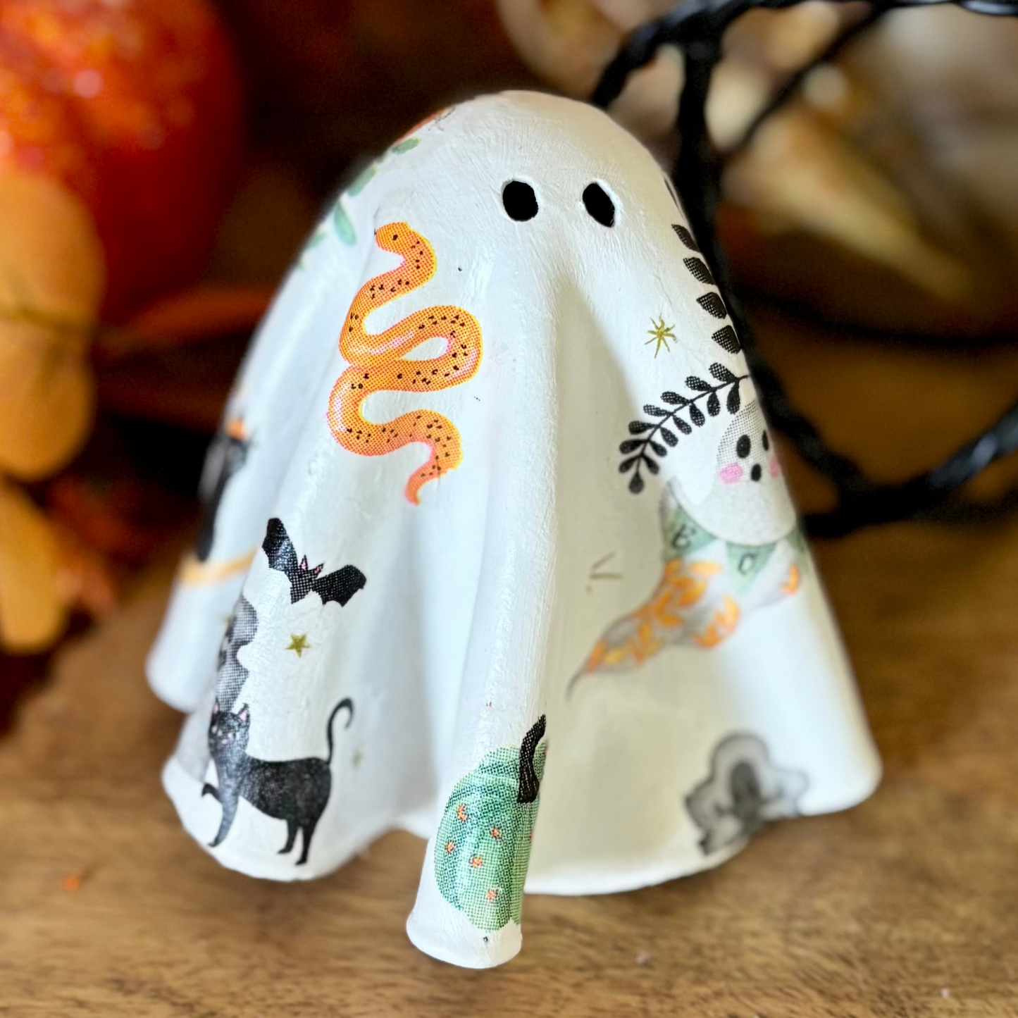 Clay Ghost Halloween Themed