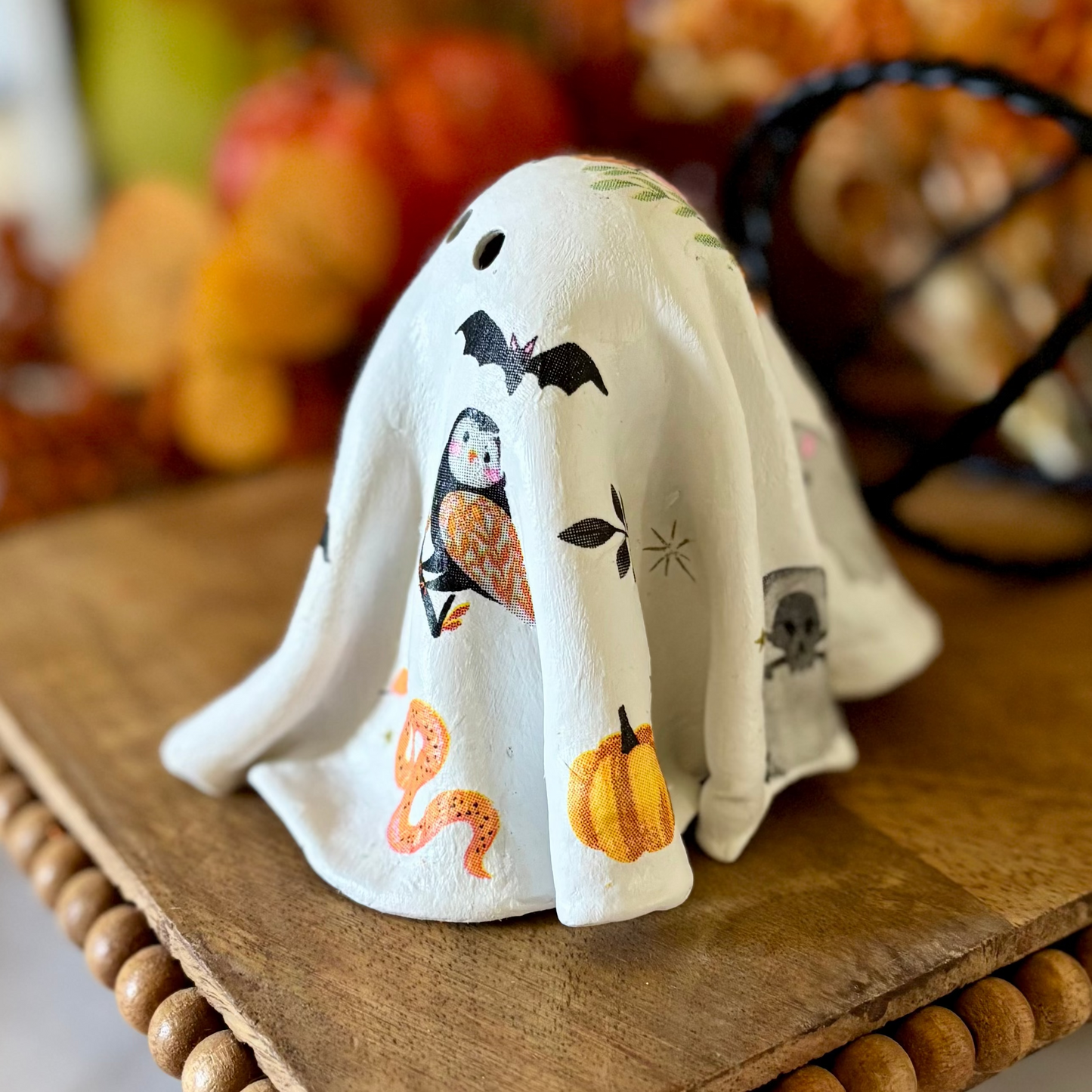 Clay Ghost Halloween Themed
