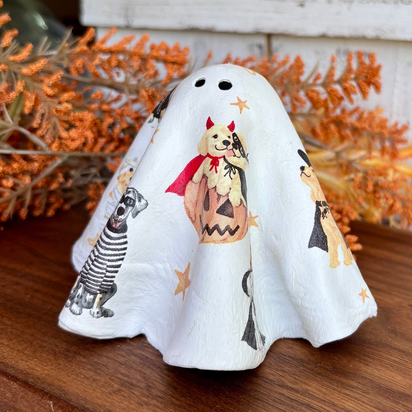 Clay Ghost Dog Costume