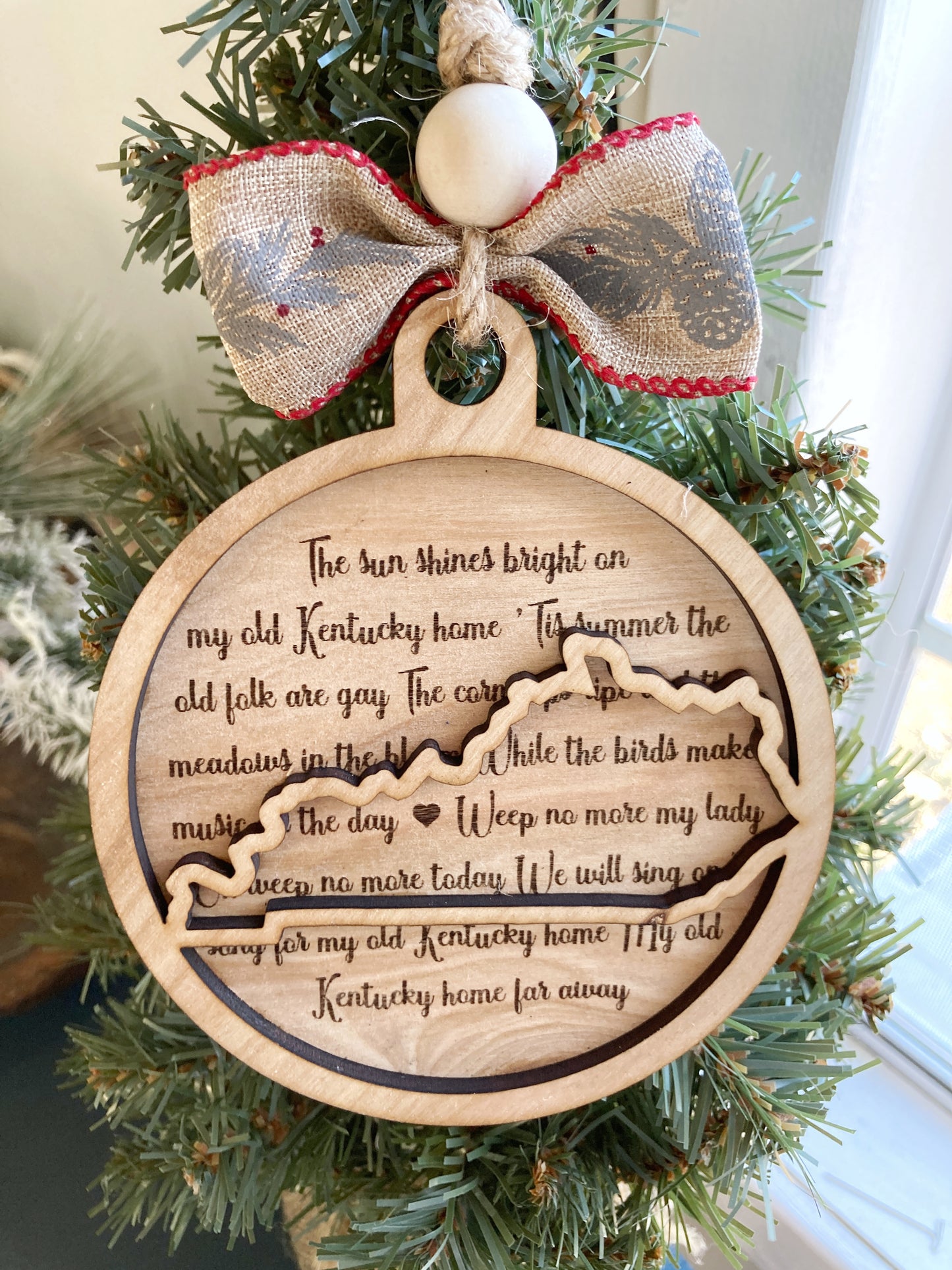 My Old Kentucky Home Christmas Ornament
