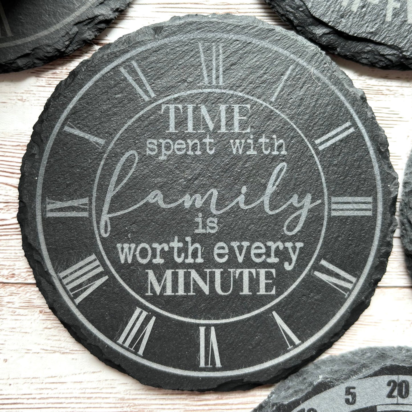 Slate Coasters Round