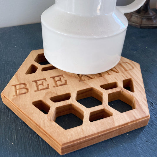 Bee Kind Honeycomb Trivet