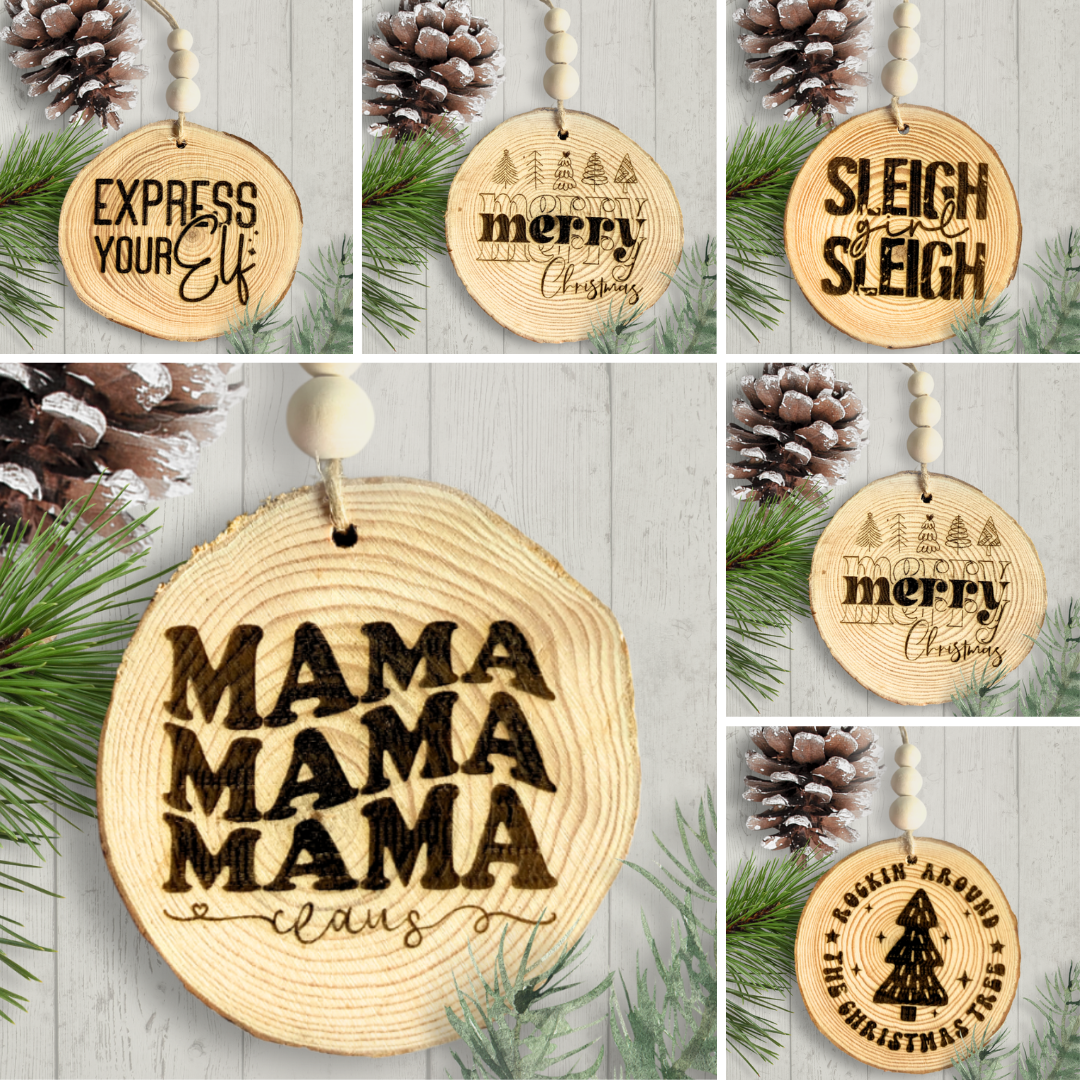 Wood Slice Ornaments