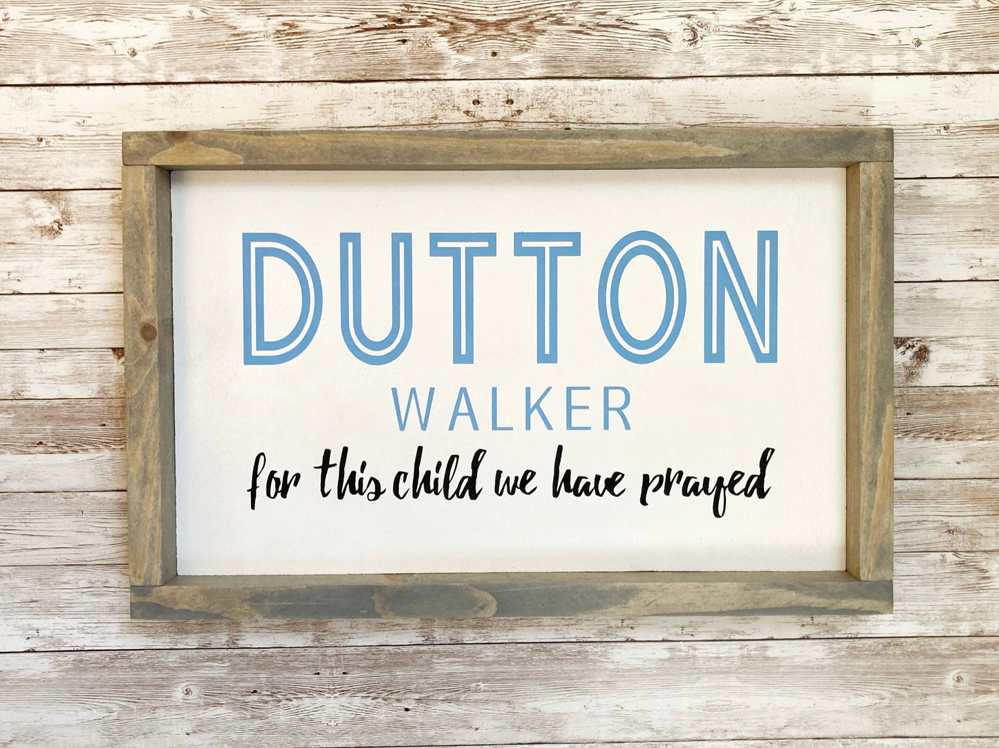 Personalized Nursery Name Wood Sign for a Boy or Girl